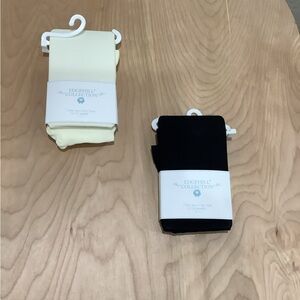Edgehill Collection 12-24 Month tights - Black & Cream